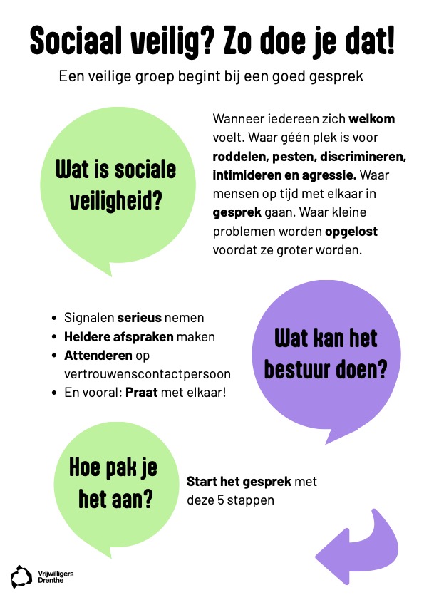 Sociaal veilig? Zo doe je dat!